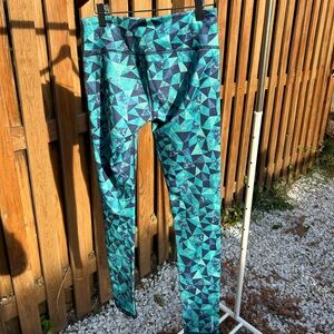 Colorful autumn/winter running thermal tights - size xs